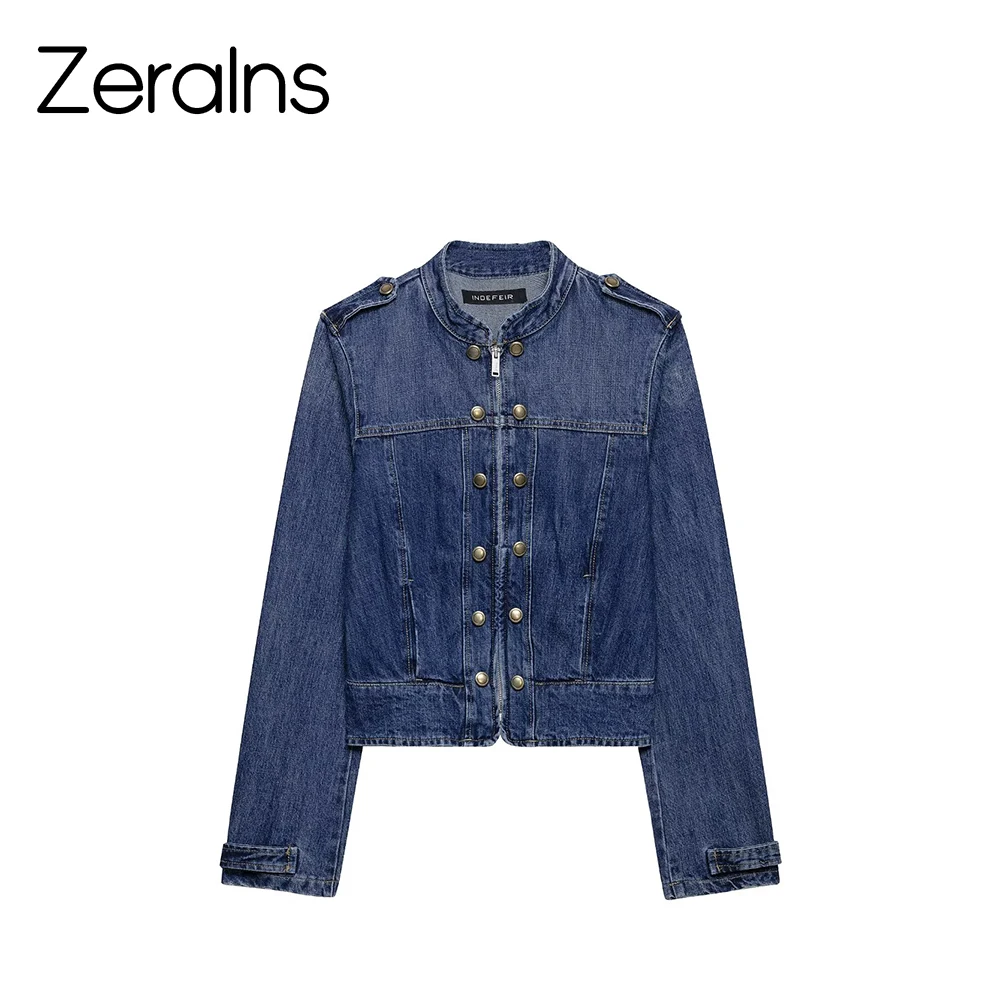 ZERAINS 26 Summer American Retro Fashionable Casual Slimming Strap Buckle Denim Jacket Coat
ZERAINS 26 Summer American Retro Fashionable Casual Slimming Strap Buckle Denim Jacket Coat