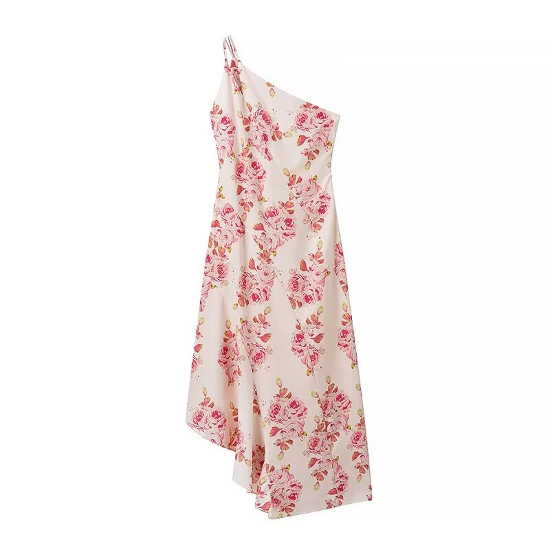 Summer Women Sexy Diagonal Collar Floral Print Sling Long Dress Holiday Beach Vestidos Asymmetrical Maxi Dresses
Summer Women Sexy Diagonal Collar Floral Print Sling Long Dress Holiday Beach Vestidos Asymmetrical Maxi Dresses