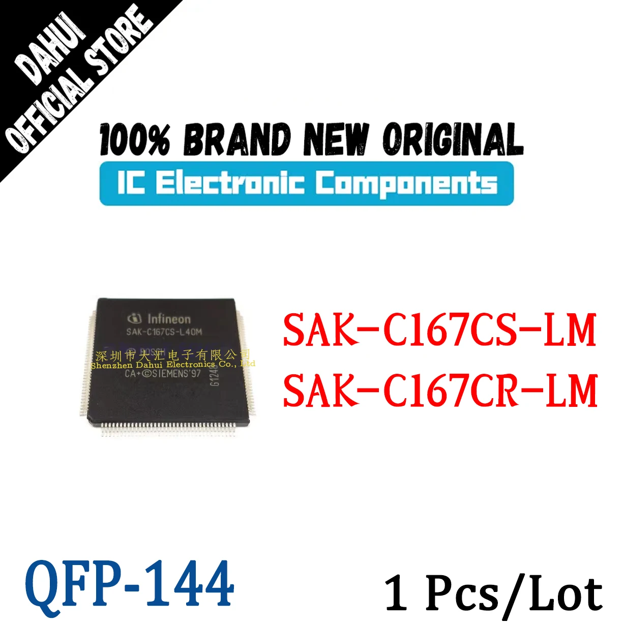 SAK-C167CS-LM SAK-C167CR-LM QFP-144 chip IC new original
SAK-C167CS-LM SAK-C167CR-LM QFP-144 chip IC new original