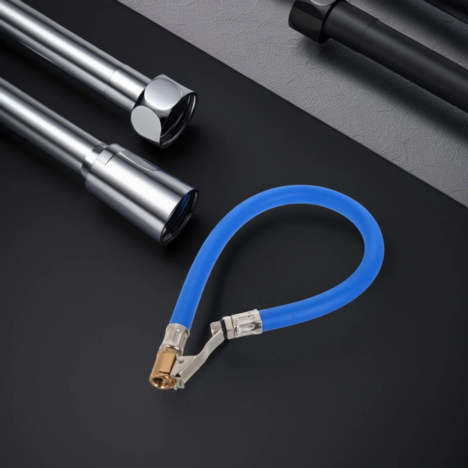 Self-Locking Tire Air Tube Blue Rubber Hose Copper Head Quick Inflation Chuck Adapter Car Motorcycle Bike Tire Inflator Hose
Self-Locking Tire Air Tube Blue Rubber Hose Copper Head Quick Inflation Chuck Adapter Car Motorcycle Bike Tire Inflator Hose