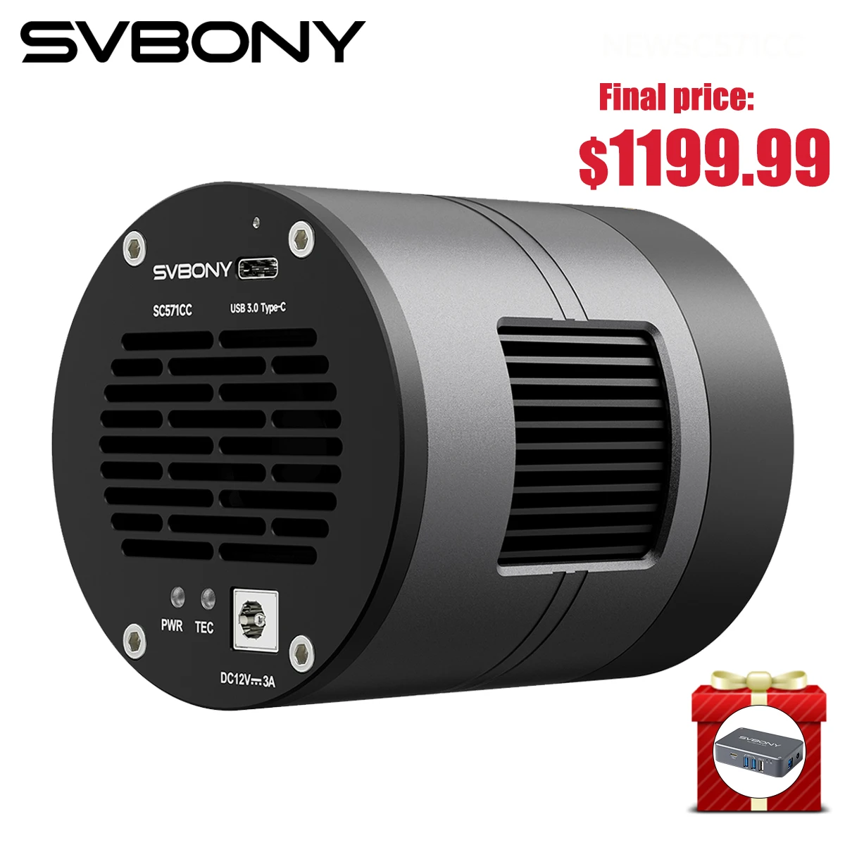 Svbony SC571CC APS-C Color Cooled Astronomical Camera IMX571, Dual-stage TEC Cooled OSC Camera for Deep Space Astrophotography
Svbony SC571CC APS-C Color Cooled Astronomical Camera IMX571, Dual-stage TEC Cooled OSC Camera for Deep Space Astrophotography