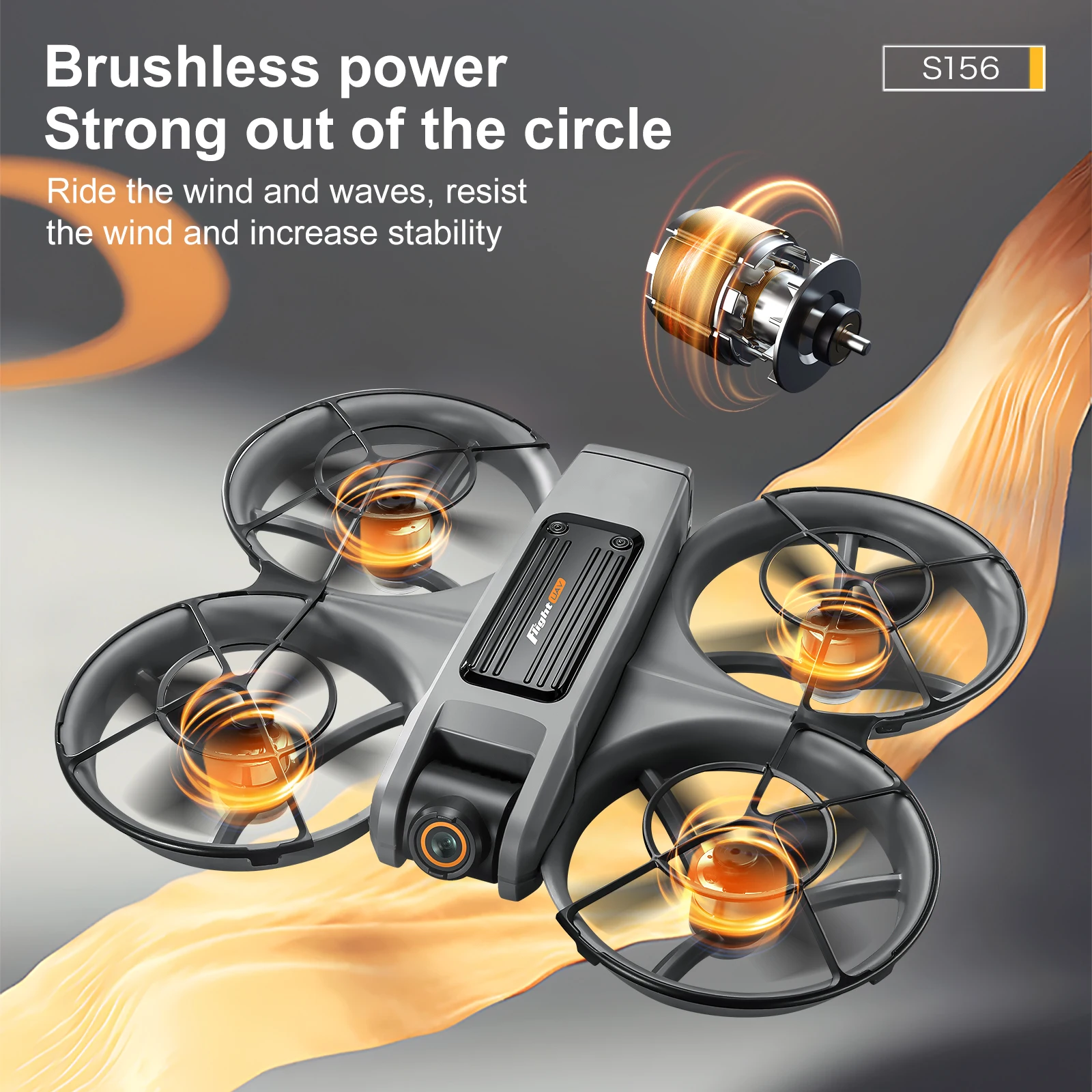 S156 Drone Professional 4K HD Dual ESC Camera FPV WIFI RC Dron Brushless Motor with Optical Flow Positioning Quadcopter Drones
S156 Drone Professional 4K HD Dual ESC Camera FPV WIFI RC Dron Brushless Motor with Optical Flow Positioning Quadcopter Drones