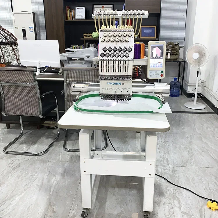 Sanzheng 1201 Embroidery Machine Commercial Use Single Head Twelve Needles For Garment & Cap Making 2nd Hand
Sanzheng 1201 Embroidery Machine Commercial Use Single Head Twelve Needles For Garment & Cap Making 2nd Hand