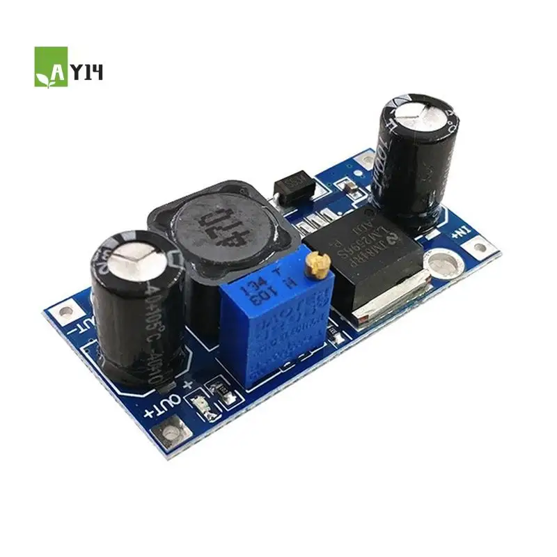 AY14-2 шт. LM2596S-ADJ 3-40 В DC-DC Регулируемый понижающий регулятор напряжения Плата модуля питания 3A понижающий преобразователь синий-черный
AY14-2 шт. LM2596S-ADJ 3-40 В DC-DC Регулируемый понижающий регулятор напряжения Плата модуля питания 3A понижающий преобразователь синий-черный