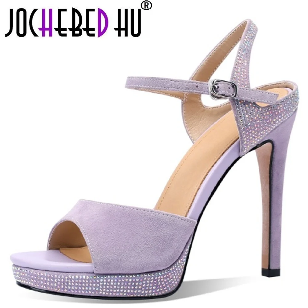 【JOCHEBED HU】New Summer Simple Handmade Genuine Leather round Head Waterproof Platform Rhinestone Open Toe Sexy Ultra Heel 33-40
【JOCHEBED HU】New Summer Simple Handmade Genuine Leather round Head Waterproof Platform Rhinestone Open Toe Sexy Ultra Heel 33-40