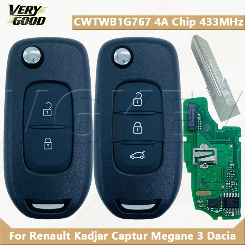 VG For Renault Megane3 Logan2 Kadjar Captur Symbol Dacia Duster 4A Chip 433MHZ PCF7961M Smart Flip Car Remote Key CWTWB1G767
VG For Renault Megane3 Logan2 Kadjar Captur Symbol Dacia Duster 4A Chip 433MHZ PCF7961M Smart Flip Car Remote Key CWTWB1G767