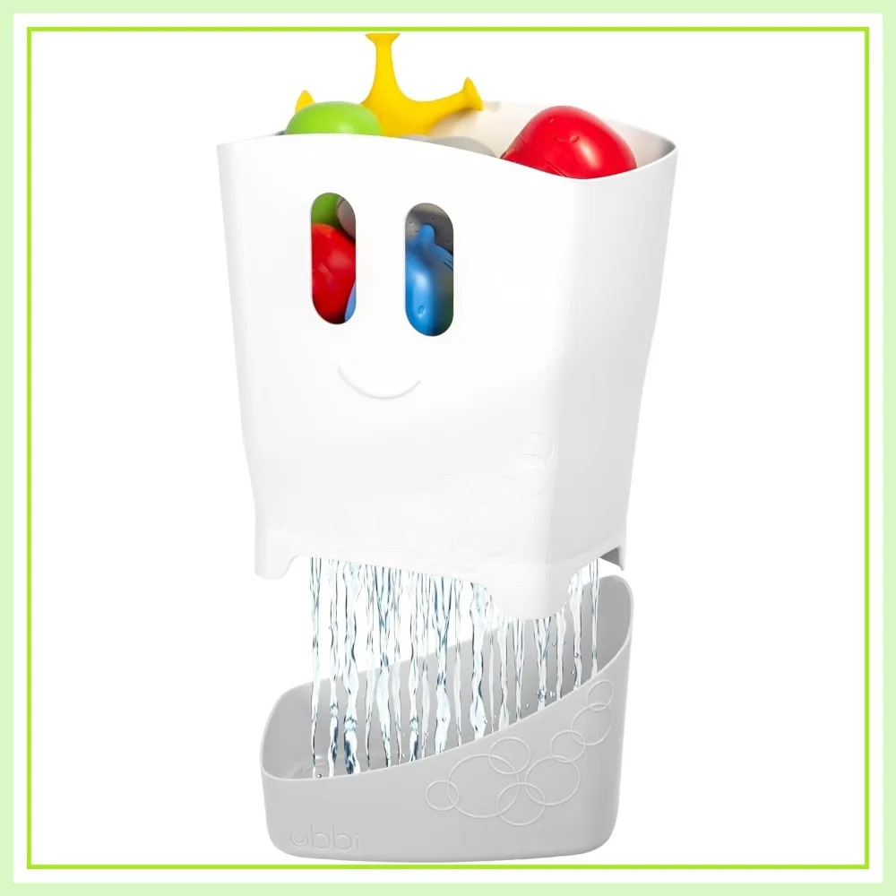 Freestanding Bath Toy Organizer with Removable Drying Rack and Scoop, Gray
Freestanding Bath Toy Organizer with Removable Drying Rack and Scoop, Gray