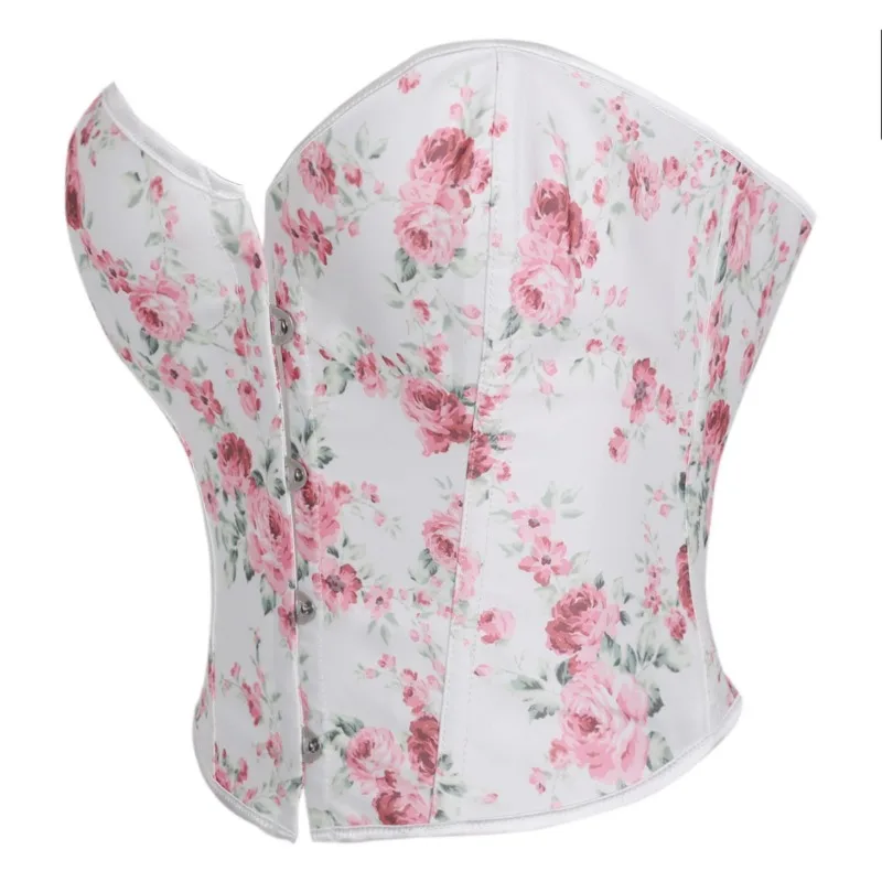 Vintage Style Bustiers Corset Top Women Print Overbust Gothic Lace Up Corselet Korsett Sexy Costume Lingerie
Vintage Style Bustiers Corset Top Women Print Overbust Gothic Lace Up Corselet Korsett Sexy Costume Lingerie