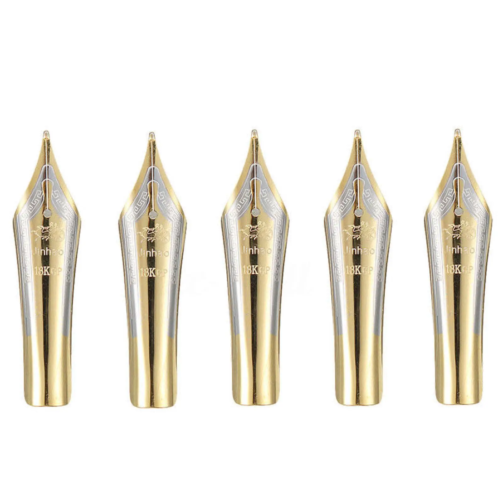 5Pcs/Set Fountain Pen Nibs 0.5mm Medium Fine Nib Iridium Tip Gold Pens Parts Office School Writing Supplies
5Pcs/Set Fountain Pen Nibs 0.5mm Medium Fine Nib Iridium Tip Gold Pens Parts Office School Writing Supplies