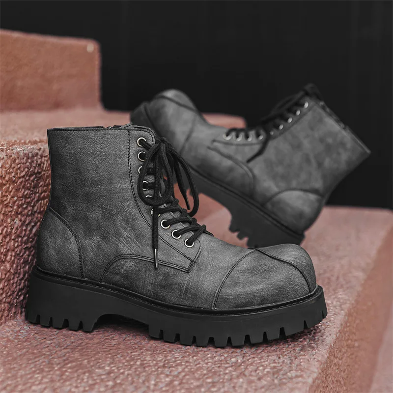 2025 Big Toe High Top Men Genuine Leather British Style Thick Sole Chelsea Boots Trendy Versatile Derby Shoes
2025 Big Toe High Top Men Genuine Leather British Style Thick Sole Chelsea Boots Trendy Versatile Derby Shoes