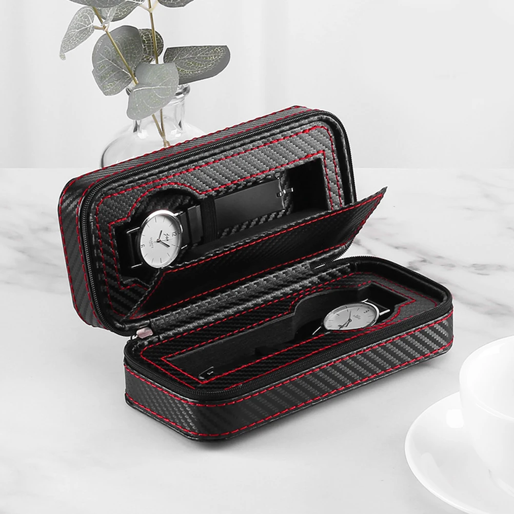 2 Compartments Watch Storage Case Organizer Stylish Travel Bag Black Richly Padded Protects Home Display
2 Compartments Watch Storage Case Organizer Stylish Travel Bag Black Richly Padded Protects Home Display