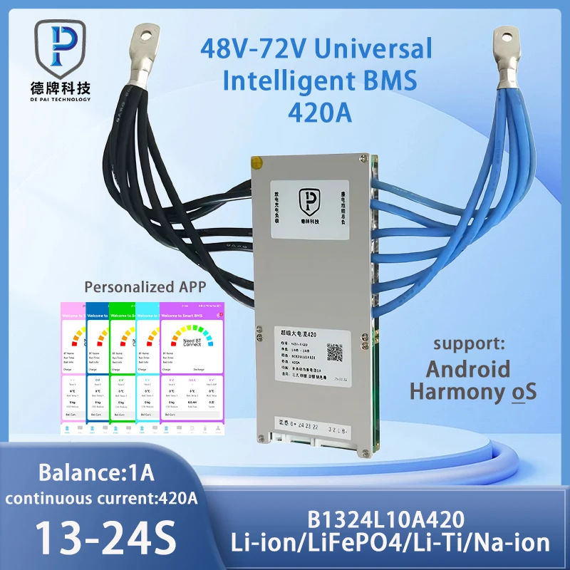 DP Аккумулятор для хранения энергии BMS 13S-24S 16S BMS 13S 14S 19S 20S 21S 24S smart 420A Li-ion LiFePo4 новый энергетический BMS 1A активный баланс
DP Аккумулятор для хранения энергии BMS 13S-24S 16S BMS 13S 14S 19S 20S 21S 24S smart 420A Li-ion LiFePo4 новый энергетический BMS 1A активный баланс