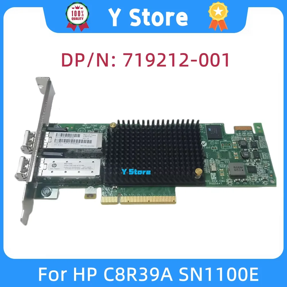Y Store For HP C8R39A SN1100E 719212-001 16GB 2P Dual-Port HBA Optical Fiber Card Fast Ship
Y Store For HP C8R39A SN1100E 719212-001 16GB 2P Dual-Port HBA Optical Fiber Card Fast Ship