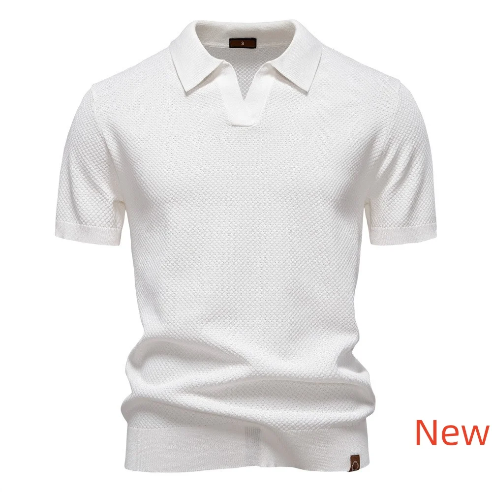 New Summer Premium Solid Color Fashionable Men's Golf Polo Shirt Collared Breathable Fabric Social Casual Top Male Polo Shirts
New Summer Premium Solid Color Fashionable Men's Golf Polo Shirt Collared Breathable Fabric Social Casual Top Male Polo Shirts