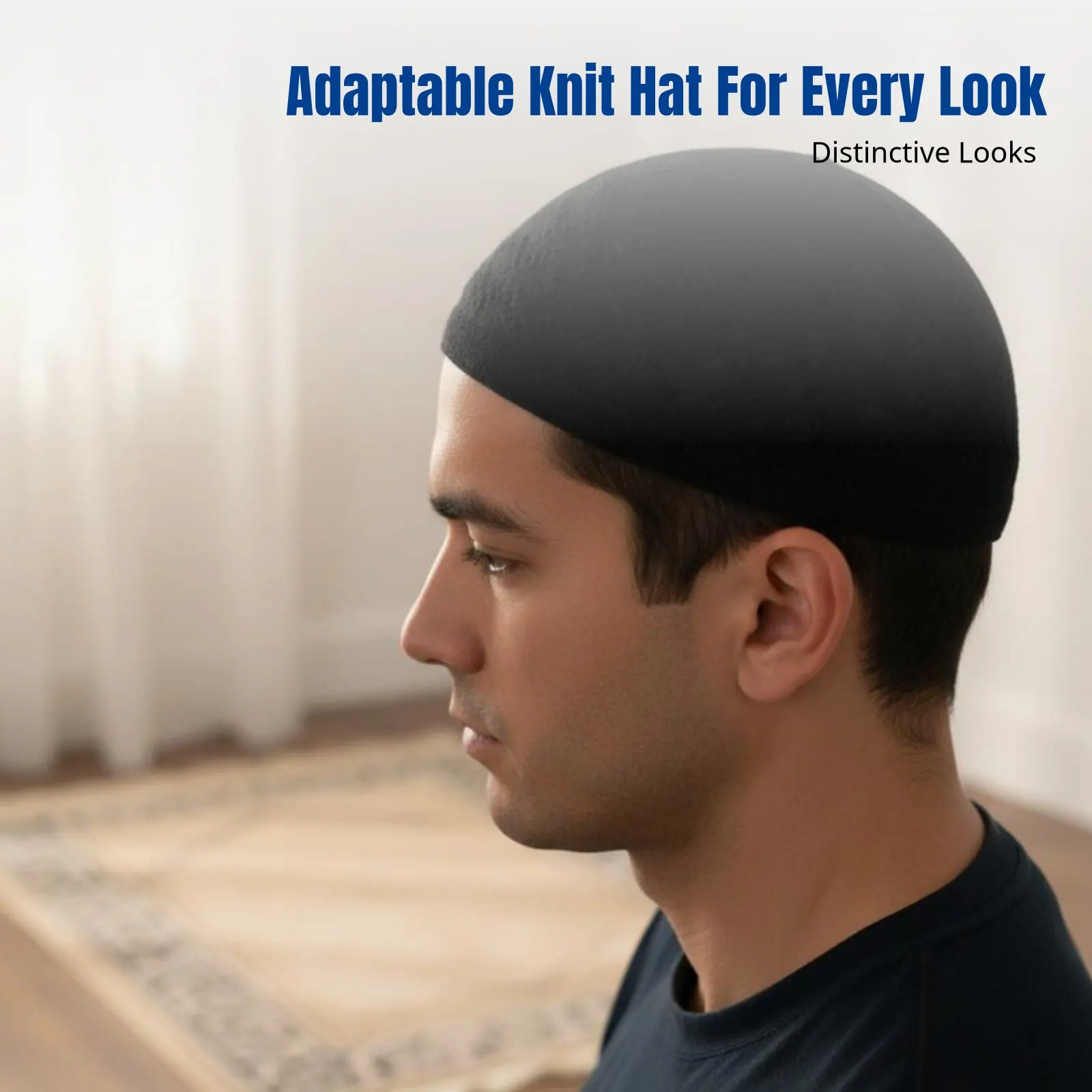 Knitted Kufi Cap for Men, Lightweight Breathable Muslim Prayer Hat, Geometric Pattern, Adjustable, Summer, Unisex
Knitted Kufi Cap for Men, Lightweight Breathable Muslim Prayer Hat, Geometric Pattern, Adjustable, Summer, Unisex