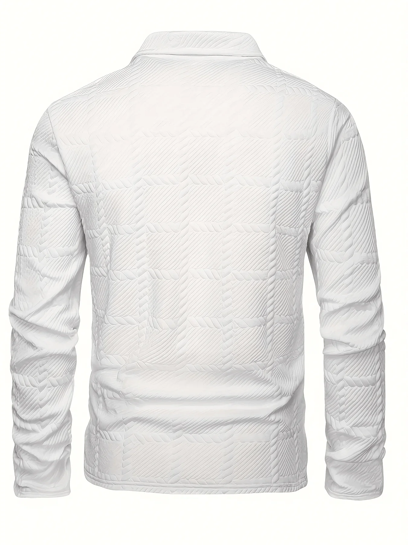 Mens Jacquard Shirt Long Sleeve Casual Business Style Soft Polyester Knitted
Mens Jacquard Shirt Long Sleeve Casual Business Style Soft Polyester Knitted
