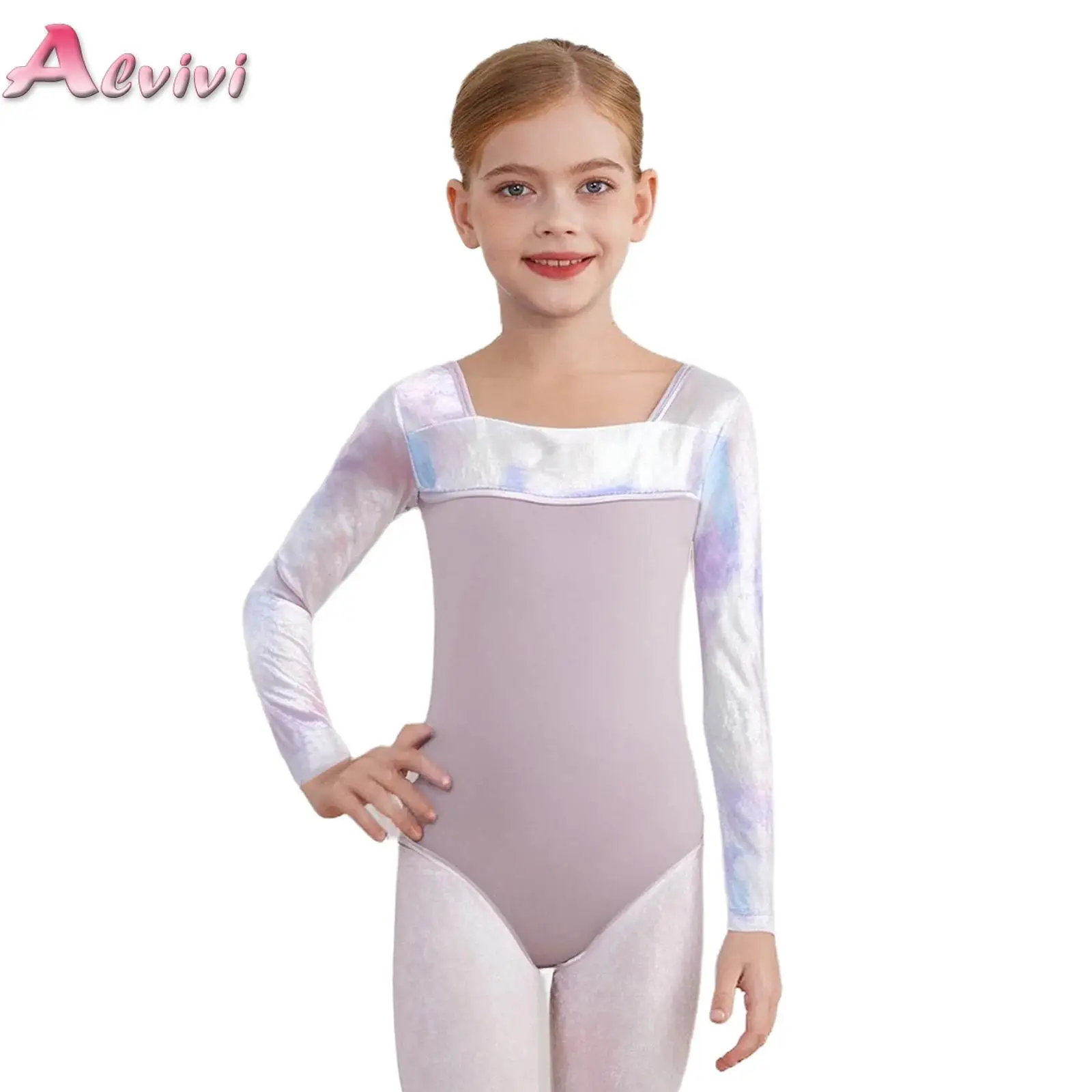 Kids Girls Ballet Practice Examination Bodysuits Long Sleeves Tie-Dye Velvet Patchwork Gymnastics Jersey Yoga Leotard Dancewear
Kids Girls Ballet Practice Examination Bodysuits Long Sleeves Tie-Dye Velvet Patchwork Gymnastics Jersey Yoga Leotard Dancewear