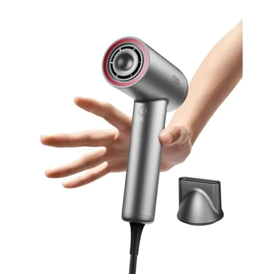 Ionic Hair Dryer for Women, Professional Blow Dryer with 110000 RPM Brushless Motor for Fast Drying, Travel Lightweight AIRHYPE
Ionic Hair Dryer for Women, Professional Blow Dryer with 110000 RPM Brushless Motor for Fast Drying, Travel Lightweight AIRHYPE