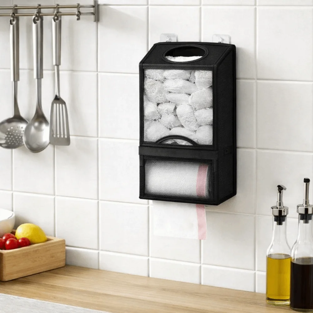 Wall Mounted Garbage Bag Storage Bag Non-woven Fabric Save Space Grocery Bag Holder Breathable Large Capacity Plastic Bag Holder
Wall Mounted Garbage Bag Storage Bag Non-woven Fabric Save Space Grocery Bag Holder Breathable Large Capacity Plastic Bag Holder