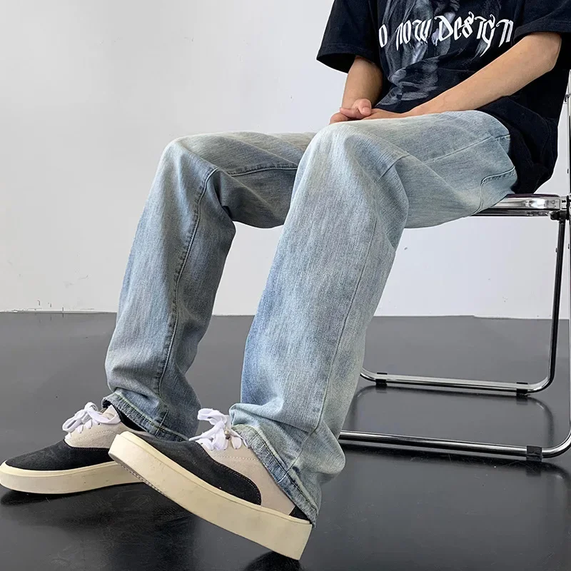 Jeans Men's clothing fall new fashion versatile American retro straight pants street pants trend casual pants Men trousers
Jeans Men's clothing fall new fashion versatile American retro straight pants street pants trend casual pants Men trousers