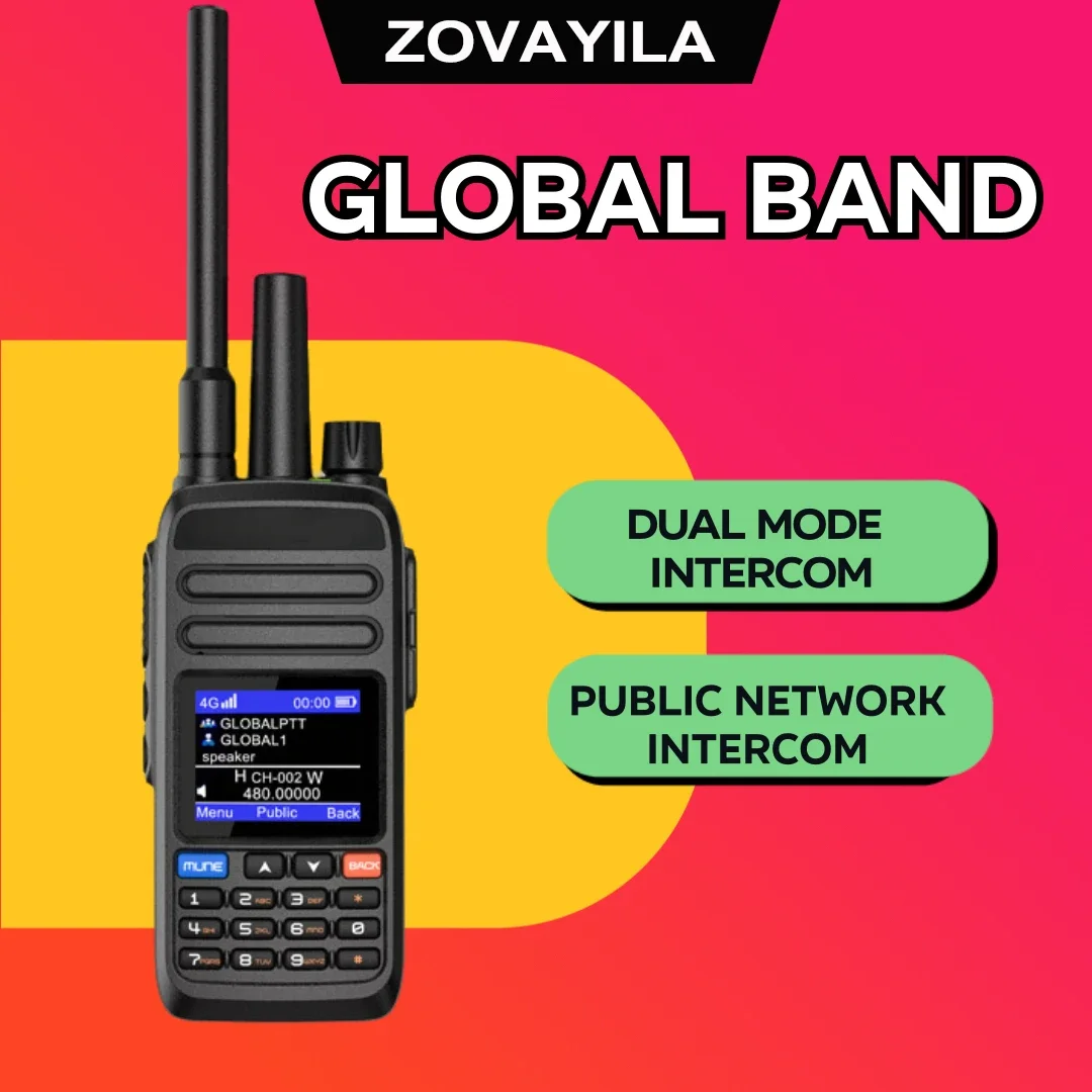 4G dual-mode walkie talkie global frequency band public network unlimited distance cross-border outdoor intercom 5000 kilometers
4G dual-mode walkie talkie global frequency band public network unlimited distance cross-border outdoor intercom 5000 kilometers
