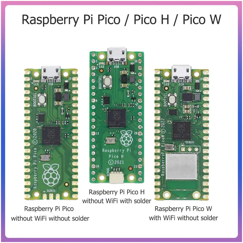 Raspberry Pi Pico W with Wireless WiFi Development Board,Pico or Pico H with Pin Header, support MciroPython/C++
Raspberry Pi Pico W with Wireless WiFi Development Board,Pico or Pico H with Pin Header, support MciroPython/C++