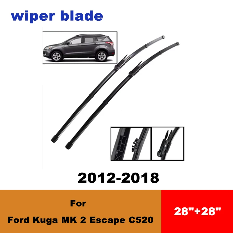 For Ford Kuga MK 2 Escape C520 2012-2018 car front wiper blades silent wiper blades soft rubber windshield wipers accessories
For Ford Kuga MK 2 Escape C520 2012-2018 car front wiper blades silent wiper blades soft rubber windshield wipers accessories