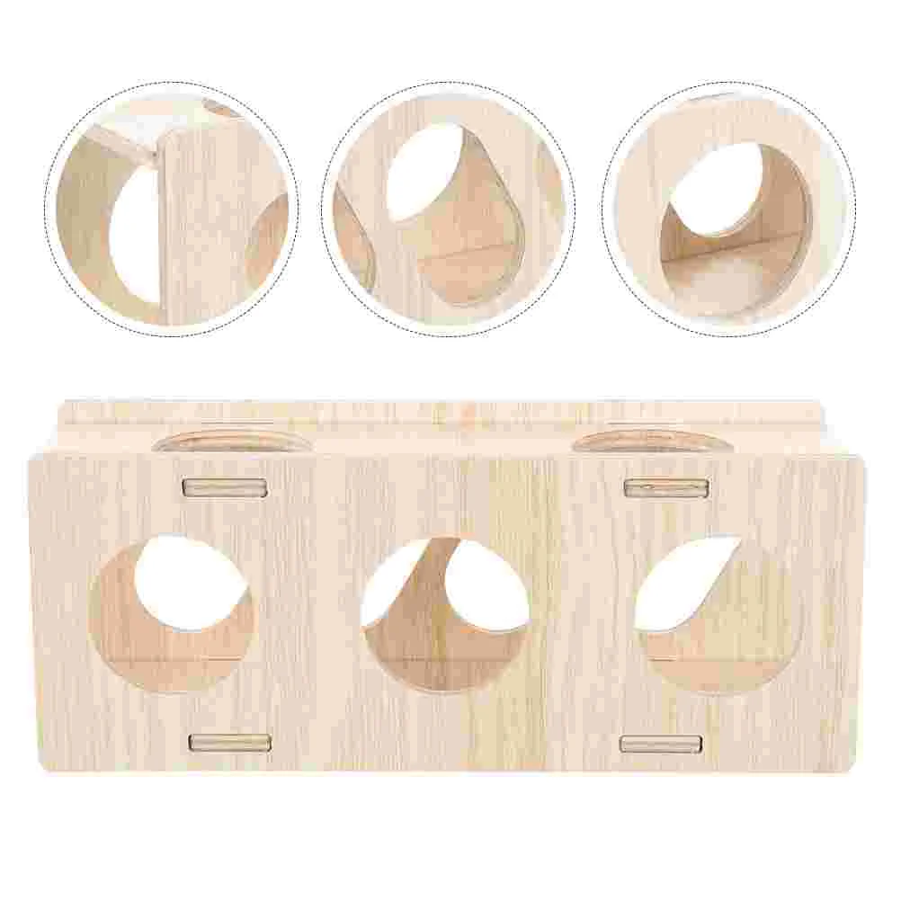 Hamster Tunnel Toy Pet for Small Animals Guinea Pig Toys B Rat Accessories Wooden Hideout
Hamster Tunnel Toy Pet for Small Animals Guinea Pig Toys B Rat Accessories Wooden Hideout