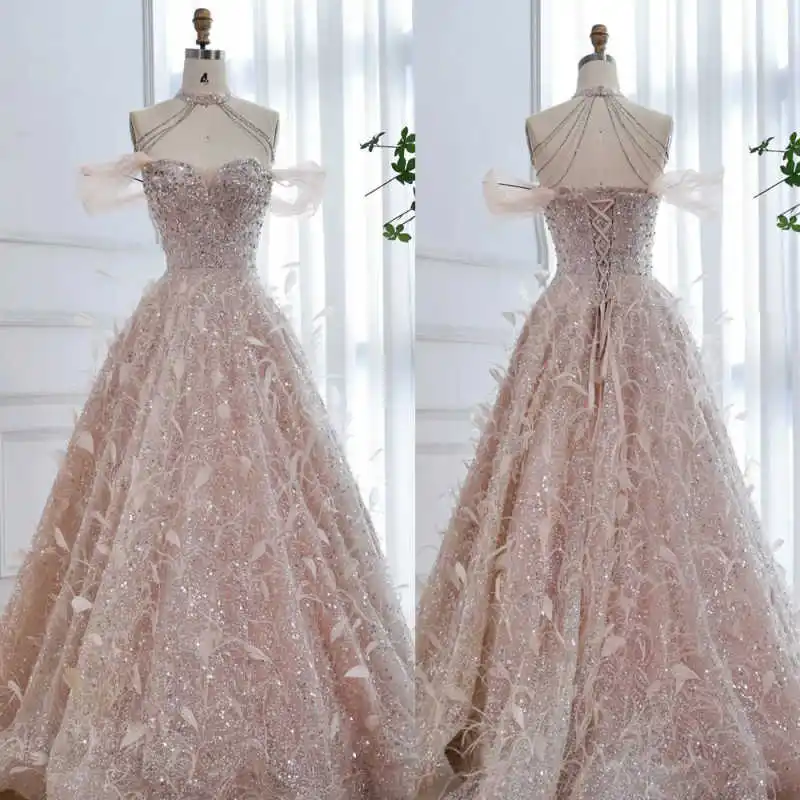 Exquisite Crystal Sequin Halter Evening Dress Off-Shoulder A-Line Formal Party Prom Garment платье на выпускной Customized
Exquisite Crystal Sequin Halter Evening Dress Off-Shoulder A-Line Formal Party Prom Garment платье на выпускной Customized