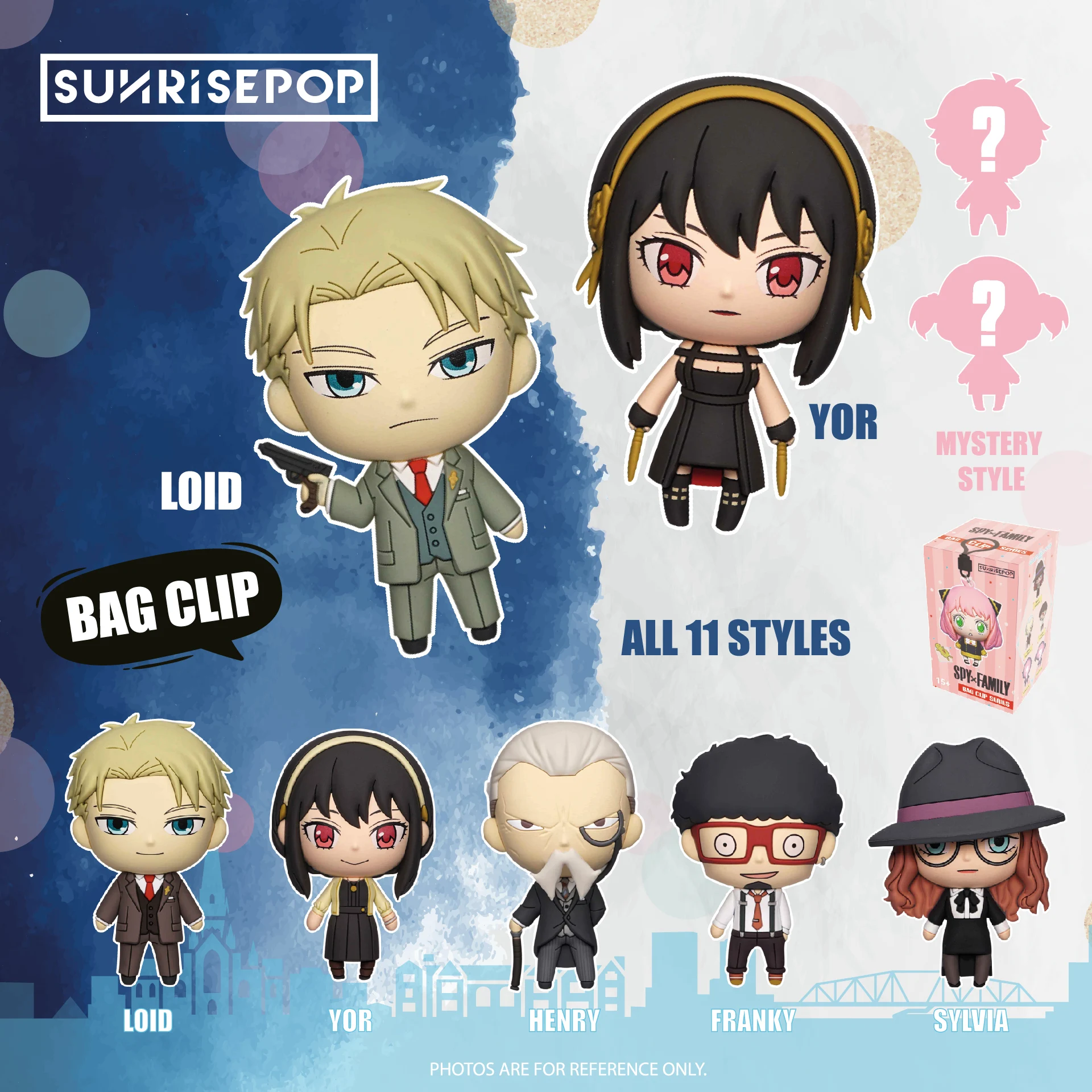 Anime Spy×Family Anya Bag Clip Series Figure Key Chain Blind Box Decoration Model Dolls Kids Toy Cute Girl Birthday Gift Pendent
Anime Spy×Family Anya Bag Clip Series Figure Key Chain Blind Box Decoration Model Dolls Kids Toy Cute Girl Birthday Gift Pendent