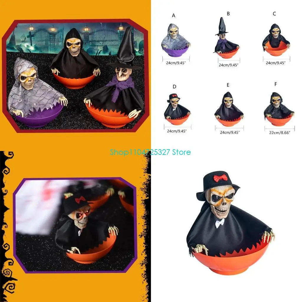D8KF Spooky Skeleton Candy Holder with Screaming Skull and MotionSensor
D8KF Spooky Skeleton Candy Holder with Screaming Skull and MotionSensor
