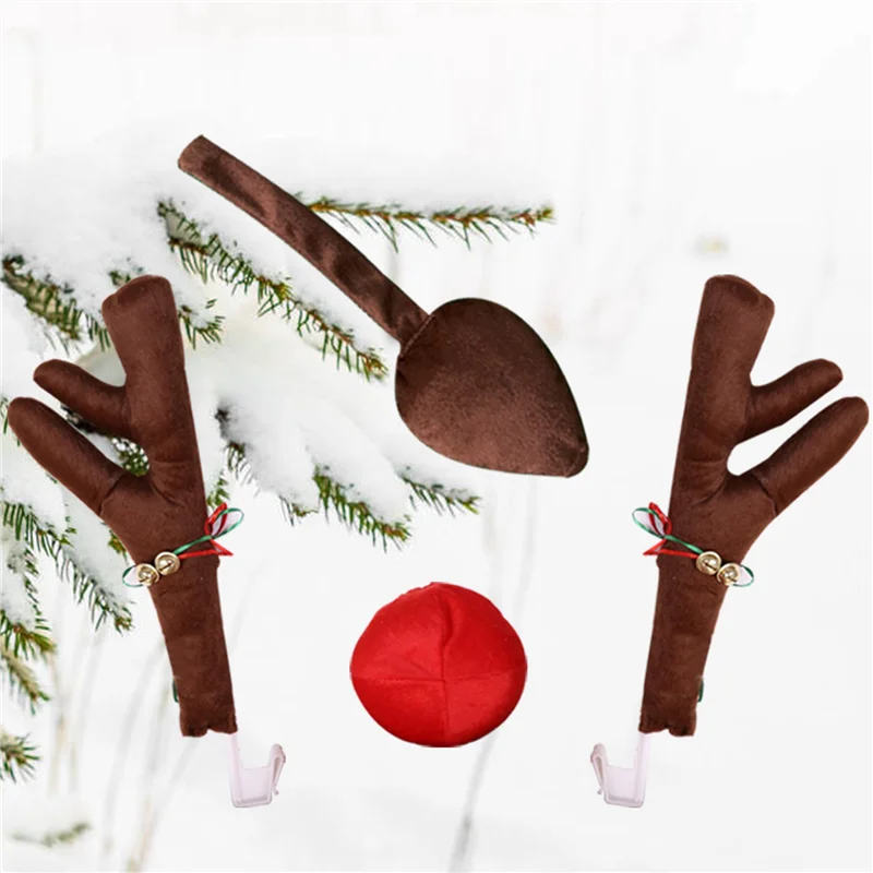 G9-2X Reindeer Decoration Vehicle Nose Horn Costume Set Rudolph Christmas Reindeer Antlers Red Nose Ornaments Elk Antlers
G9-2X Reindeer Decoration Vehicle Nose Horn Costume Set Rudolph Christmas Reindeer Antlers Red Nose Ornaments Elk Antlers