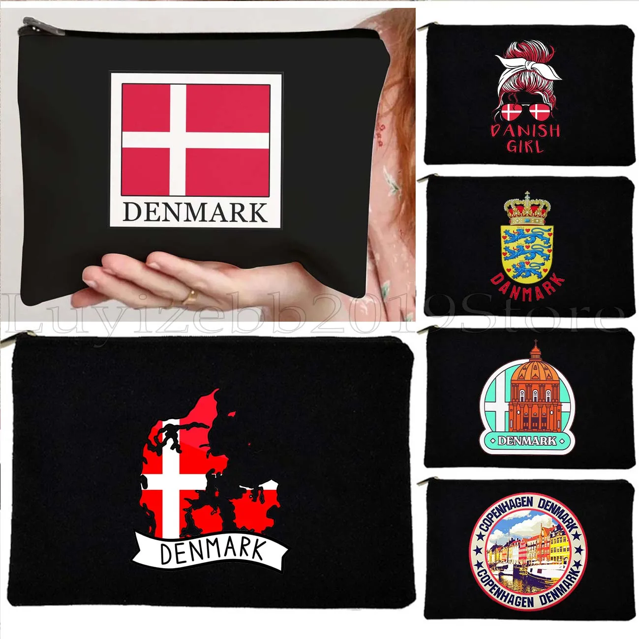 Denmark Flag Map Odense HEART Nyhavn Canal Copenhagen Denmark Girl Canvas Cosmetic Makeup Toilet Bag Pencil Case Zipper Pouch
Denmark Flag Map Odense HEART Nyhavn Canal Copenhagen Denmark Girl Canvas Cosmetic Makeup Toilet Bag Pencil Case Zipper Pouch