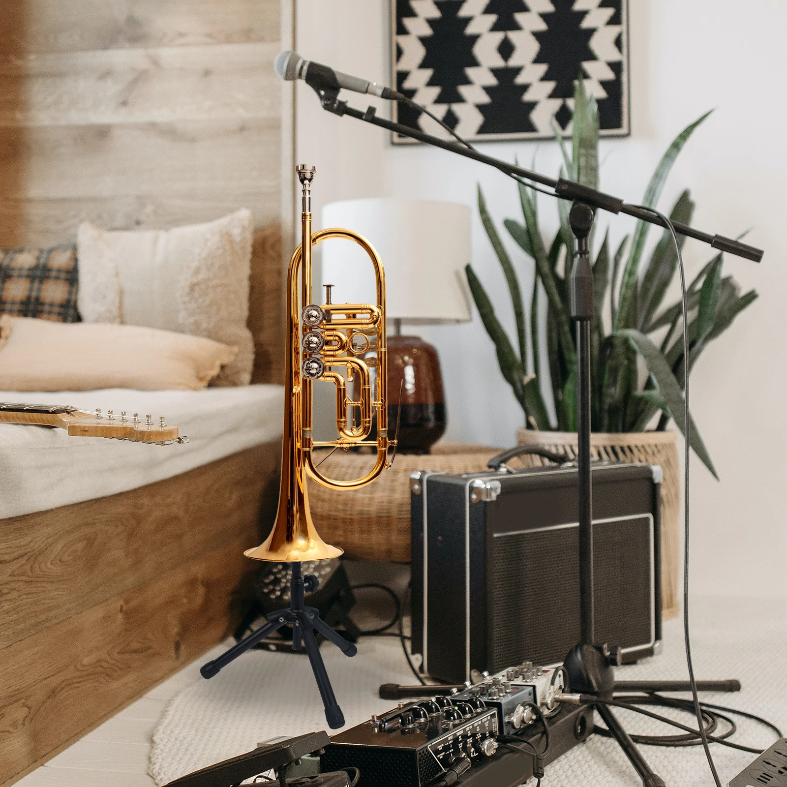 Trumpet Holder Foldable Iron St Storage Display Rack Musical Instrument Durable Tripod Base Small Wind Instruments Accessory
Trumpet Holder Foldable Iron St Storage Display Rack Musical Instrument Durable Tripod Base Small Wind Instruments Accessory