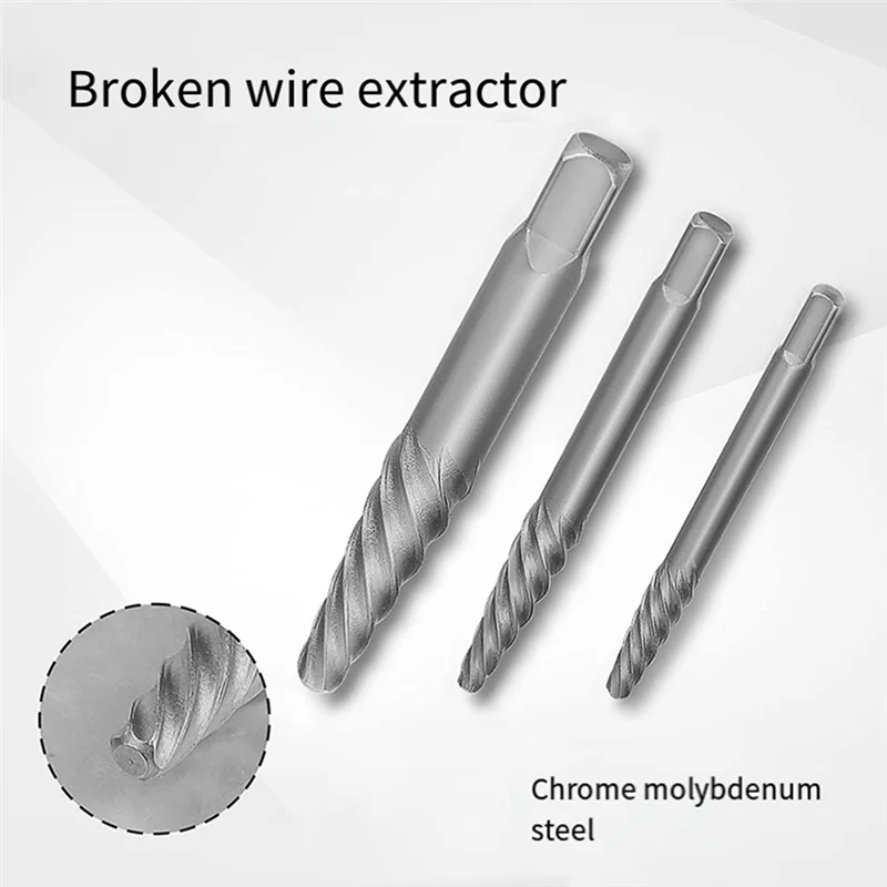 AB15-10 Piece Screw Extractor Broken Wire Extractor Steel Hardware Tools Is Used To Remove Fallen Screws And Broken Bolt
AB15-10 Piece Screw Extractor Broken Wire Extractor Steel Hardware Tools Is Used To Remove Fallen Screws And Broken Bolt