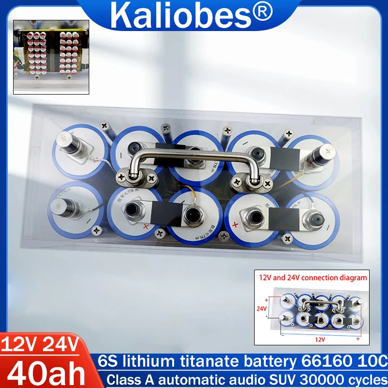 12V/24V/40Ah lithium titanate battery pack Yinlong LTO 6616010C high power built-in BMS car audio rechargeable battery tax free
12V/24V/40Ah lithium titanate battery pack Yinlong LTO 6616010C high power built-in BMS car audio rechargeable battery tax free