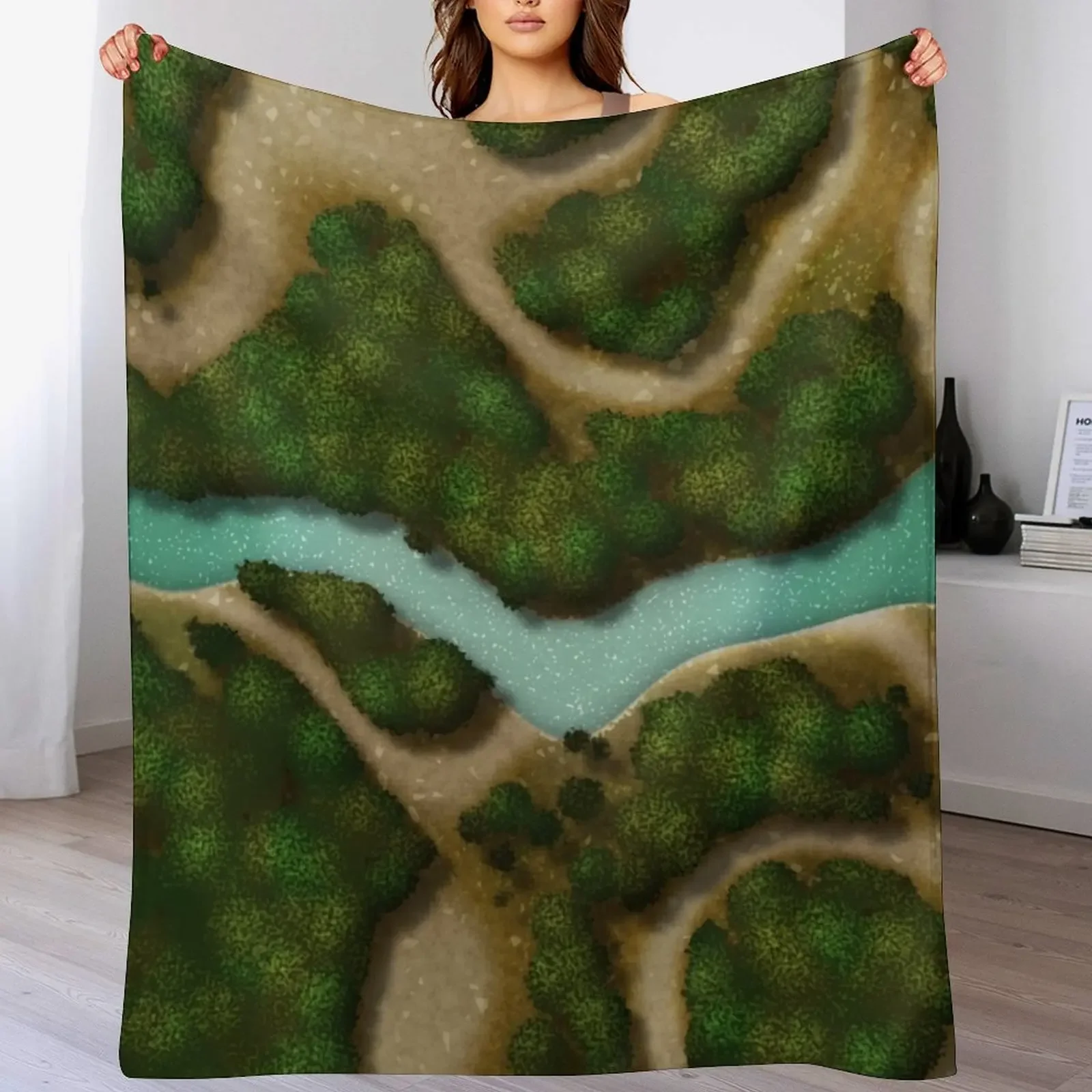 Forest Trails and Stream 002 Battle Map for Table Top RPG Miniatures Throw Blanket Picnic Luxury Thicken Thins Blankets
Forest Trails and Stream 002 Battle Map for Table Top RPG Miniatures Throw Blanket Picnic Luxury Thicken Thins Blankets