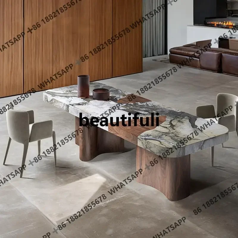 H Natural Stone Dining Table - Italian Minimalist Extra Long Table, ENF Eco-Friendly Custom Villa Centerpiec
H Natural Stone Dining Table - Italian Minimalist Extra Long Table, ENF Eco-Friendly Custom Villa Centerpiec
