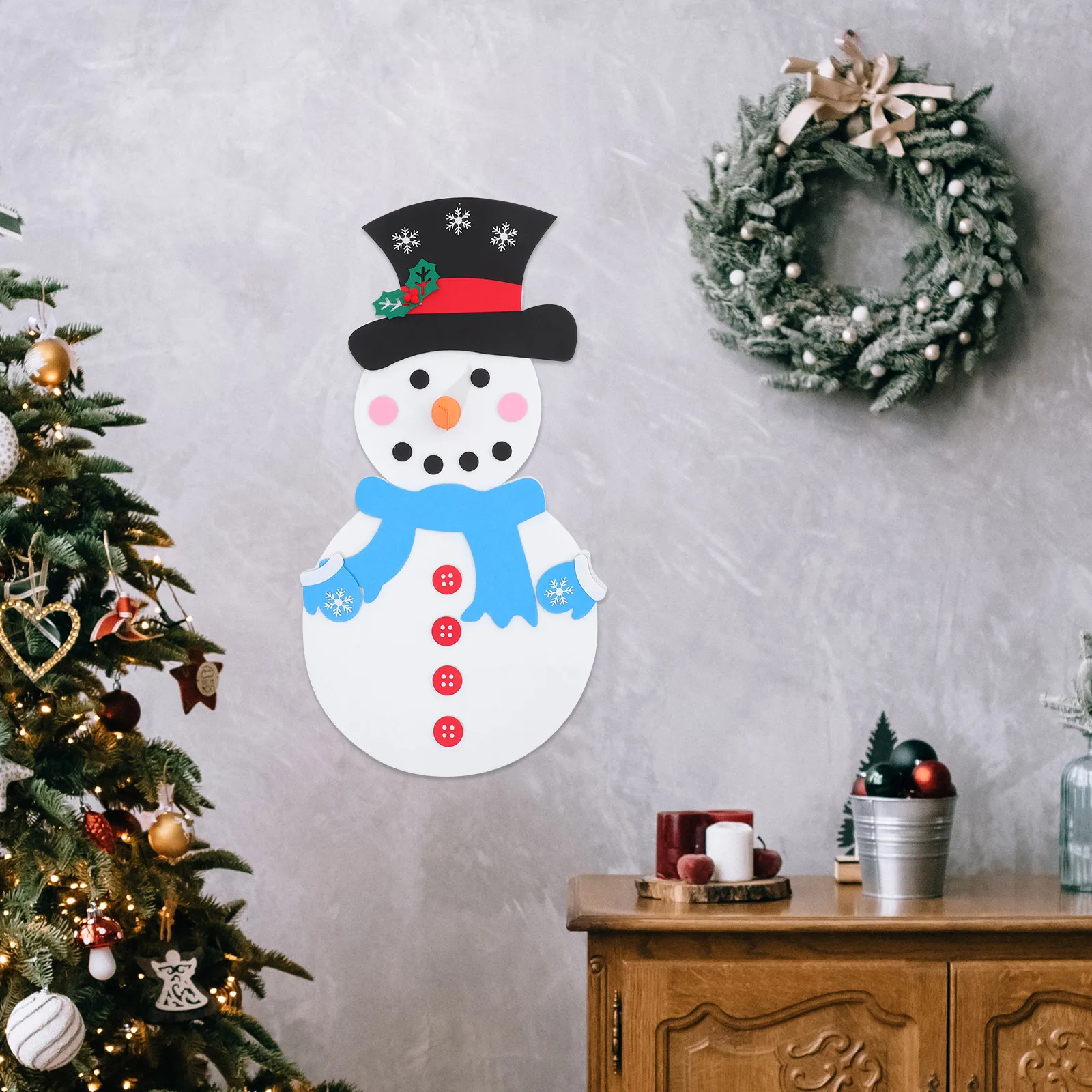 Xmas Ornaments Christmas Snowman Decoration Festival DIY Pendant Felt Materials Colored for White Party Hanging Home Baby
Xmas Ornaments Christmas Snowman Decoration Festival DIY Pendant Felt Materials Colored for White Party Hanging Home Baby