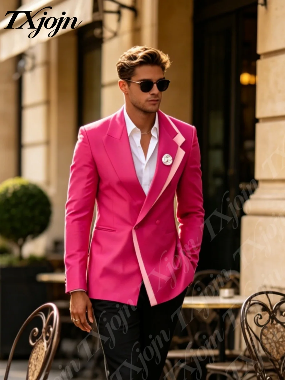 Stylish Men's Hot Pink Tuxedo 2PCS Slim Fit Formal Suit Set 2026 For Groom Wedding Prom Party Edgy Formal Events Customized
Stylish Men's Hot Pink Tuxedo 2PCS Slim Fit Formal Suit Set 2026 For Groom Wedding Prom Party Edgy Formal Events Customized