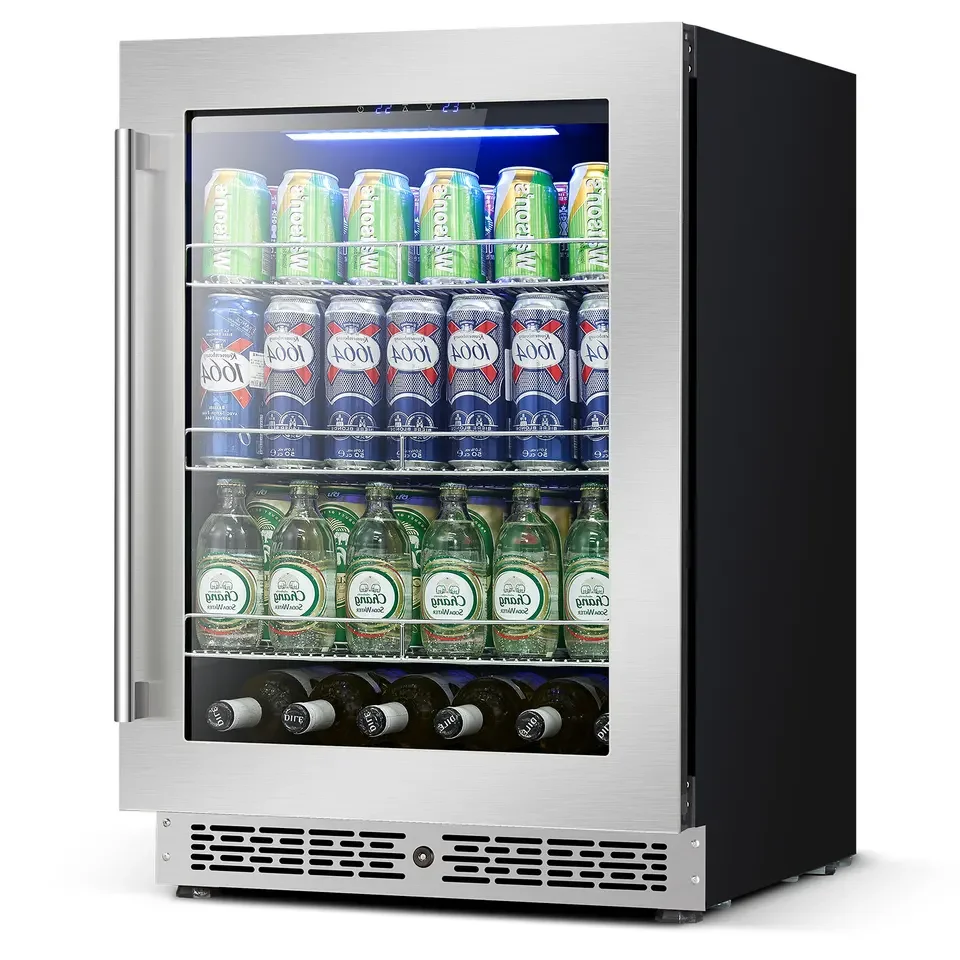 For 95L Capacity Freestanding And Built-in With Glass Door Wine Fridge For Kitchen Bar Office Beverage Cooler Refrigerator
For 95L Capacity Freestanding And Built-in With Glass Door Wine Fridge For Kitchen Bar Office Beverage Cooler Refrigerator