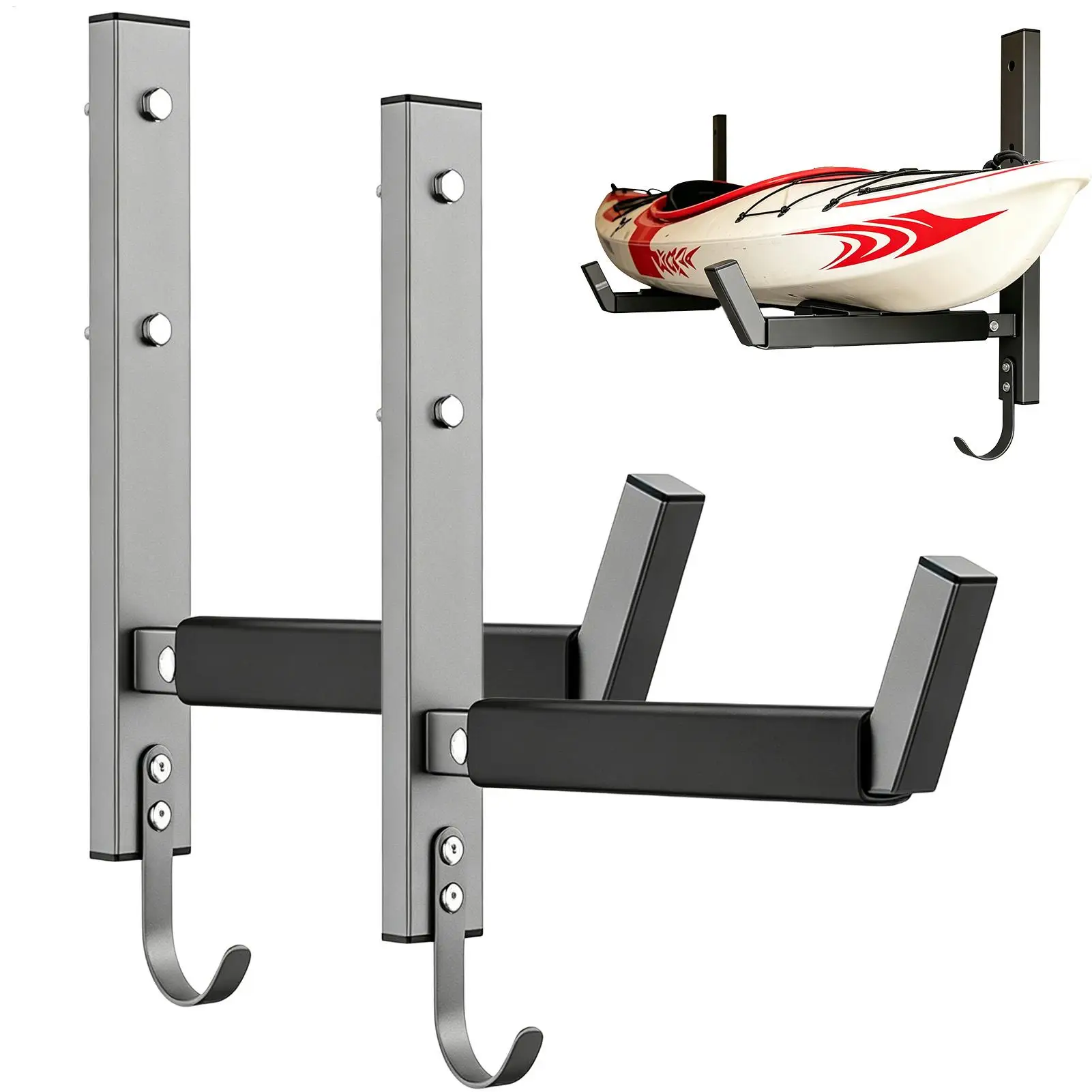 Kayak Hanger 2 Pieces Garage Utility Holder Hanger 200Lbs Capacity Surfboard Storage Bracket For Indoor Outdoor Fence Home Shed
Kayak Hanger 2 Pieces Garage Utility Holder Hanger 200Lbs Capacity Surfboard Storage Bracket For Indoor Outdoor Fence Home Shed