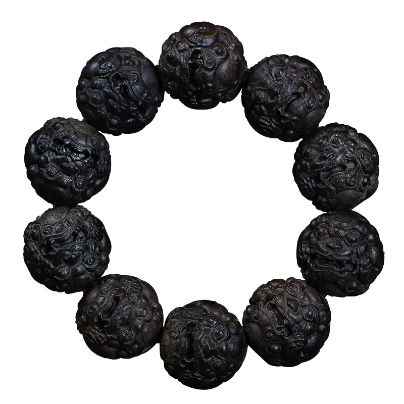 Exquisitely Carved 20mm Agarwood Buddhist Bead Bracelet Ethnic Style Wrist Jewelry for Collection Gifts
Exquisitely Carved 20mm Agarwood Buddhist Bead Bracelet Ethnic Style Wrist Jewelry for Collection Gifts
