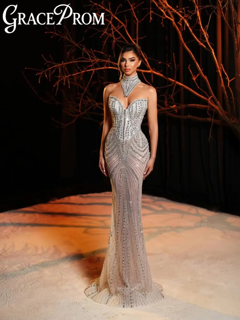 Delicate Luxury Crystal Evening Dress With Shawl Illusion Stunning Mermaid Long Wedding Party Gown Customized Banquet Gowns
Delicate Luxury Crystal Evening Dress With Shawl Illusion Stunning Mermaid Long Wedding Party Gown Customized Banquet Gowns
