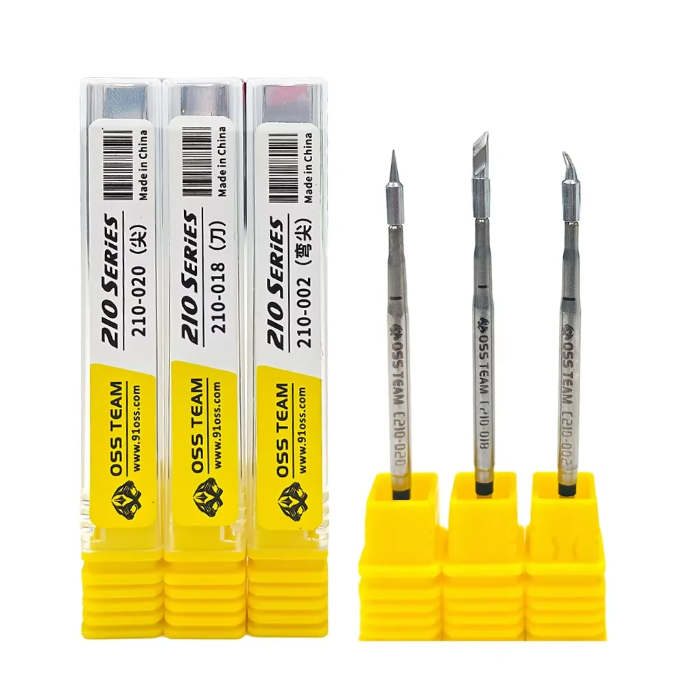 Наконечники для паяльника серии OSS C210/C115 Super Fine, замена наконечников с креплением Press-on для паяльников T80, HS02, T210, 210, паяльных станций
Наконечники для паяльника серии OSS C210/C115 Super Fine, замена наконечников с креплением Press-on для паяльников T80, HS02, T210, 210, паяльных станций