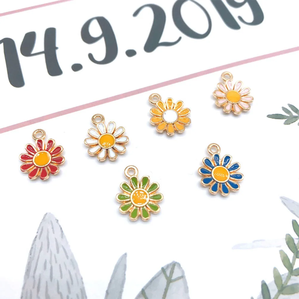 60pcs Alloy Jewelry Accessories Daisy Flower Pendants Earring Ornaments Decorative Props for DIY Necklace Bracelet for Girls
60pcs Alloy Jewelry Accessories Daisy Flower Pendants Earring Ornaments Decorative Props for DIY Necklace Bracelet for Girls