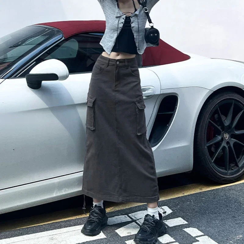 Summer Cargo Skirts Women Y2k Long Patchwork Black Party Elegant Lace Up Patchwork Sexy Gray Skirts Streetwear Summer Elegant
Summer Cargo Skirts Women Y2k Long Patchwork Black Party Elegant Lace Up Patchwork Sexy Gray Skirts Streetwear Summer Elegant