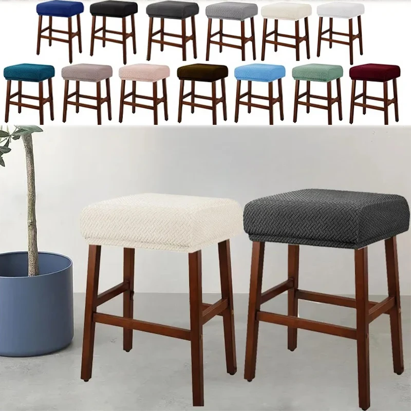 1PC Square Bar Stool Covers Jacquard Elastic Vanity Stool Cover Washable Protective Bar Stool Covers Dust Protection Home Decor
1PC Square Bar Stool Covers Jacquard Elastic Vanity Stool Cover Washable Protective Bar Stool Covers Dust Protection Home Decor