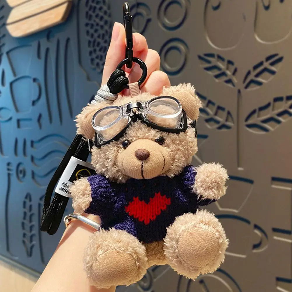 11cm Chocolate Bear Cute Schoolbag Pendant Trendy Plush Doll Keychain Crossdressing Bear Small Ornaments Couple Girls Gift
11cm Chocolate Bear Cute Schoolbag Pendant Trendy Plush Doll Keychain Crossdressing Bear Small Ornaments Couple Girls Gift