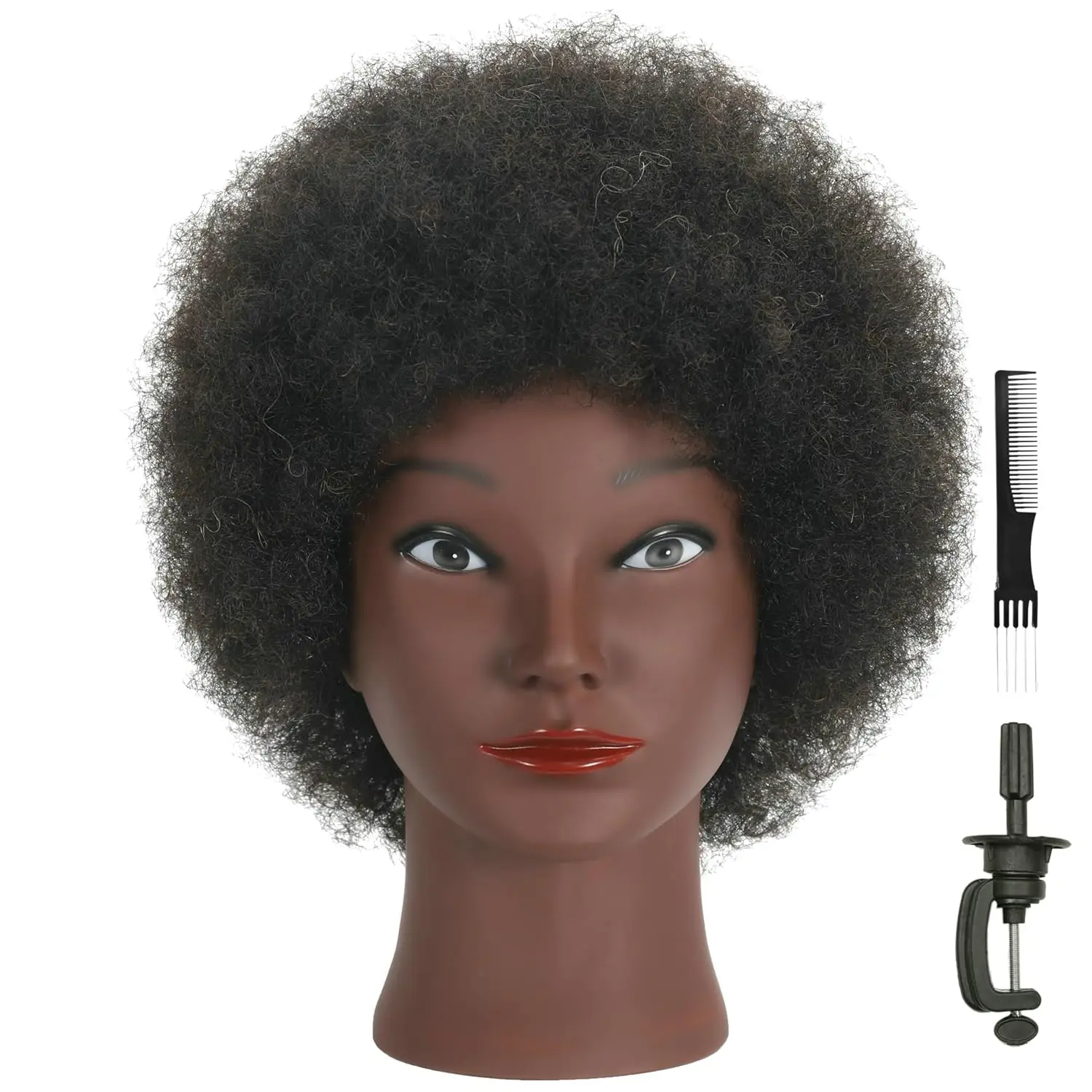 Голова манекена из 100% настоящих человеческих волос с подставкой для практики укладки плетения, обучение афроамериканской косметологии
Голова манекена из 100% настоящих человеческих волос с подставкой для практики укладки плетения, обучение афроамериканской косметологии